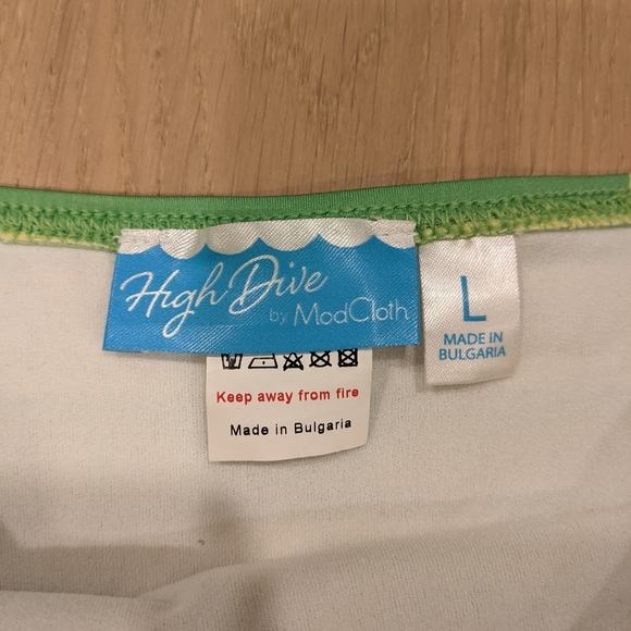 Mod Cloth banana print high rise bikini bottom - Picture 5 of 7